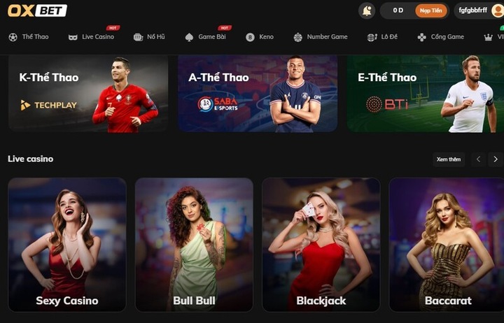 Review kho game chất lừ tại OXBET